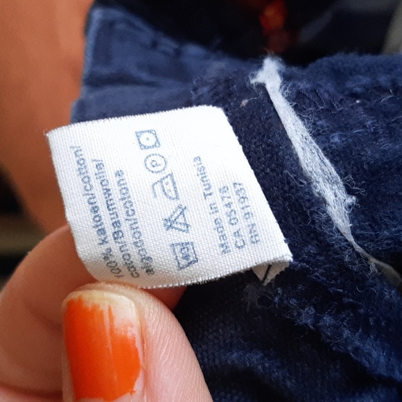 Blue Cotton Cake Walk Pants - Picture 2 of 5